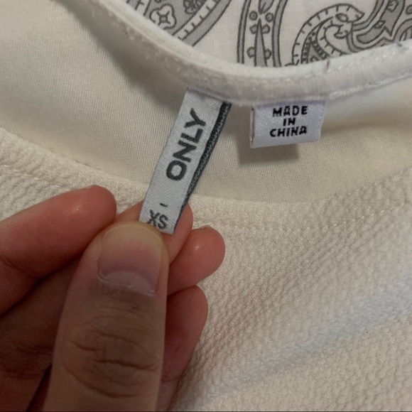 3 for $15 Only White Asymmetrical Top - Picture 6 of 7